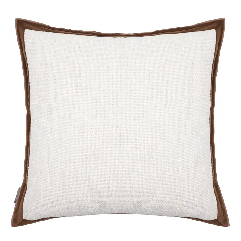 Briar Dual-Texture Linen and Velvet Wabi-Sabi Pillowcase
