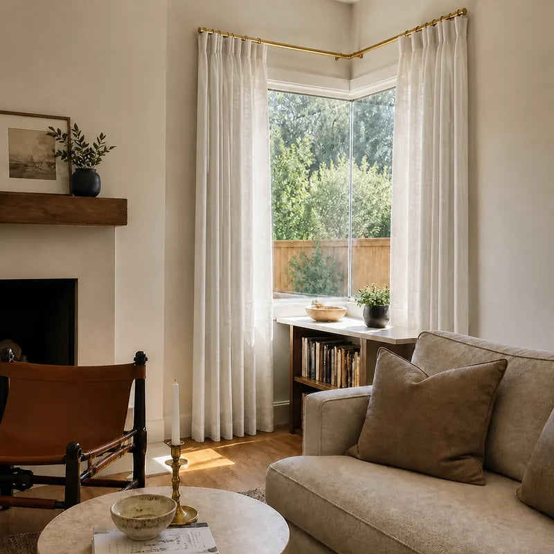Elara Soft-Touch Linen Blend Curtain