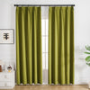 Olive Green-26 Nanov 100% Blackout Velvet Custom Curtains