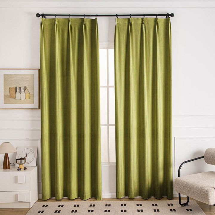 Draco Dragon Scale Velvet Curtains - ixacurtains