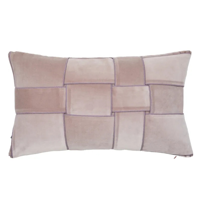 Nest Woven Knot Velvet Lumbar Pillowcase