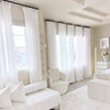 Pure White Voile Sheer Pleat Custom Curtains
