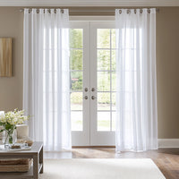 Pure White Voile Sheer Grommet Soft Top Custom Curtains