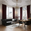 Red Velvet Drapes | Aushme Pinch Pleat Luxury Velvet Custom Curtains Aushme