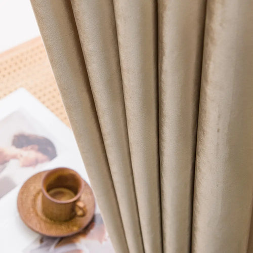 Lumora Crystal Pinch Pleat Velvet Custom Curtains