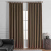 Shyn Linen Oeko-Tex Blackout Pinch Pleat Custom Curtains Shyn Coffee Brown-31