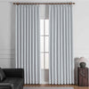 Shyn Linen Oeko-Tex Blackout Pinch Pleat Custom Curtains Shyn Gray White-7