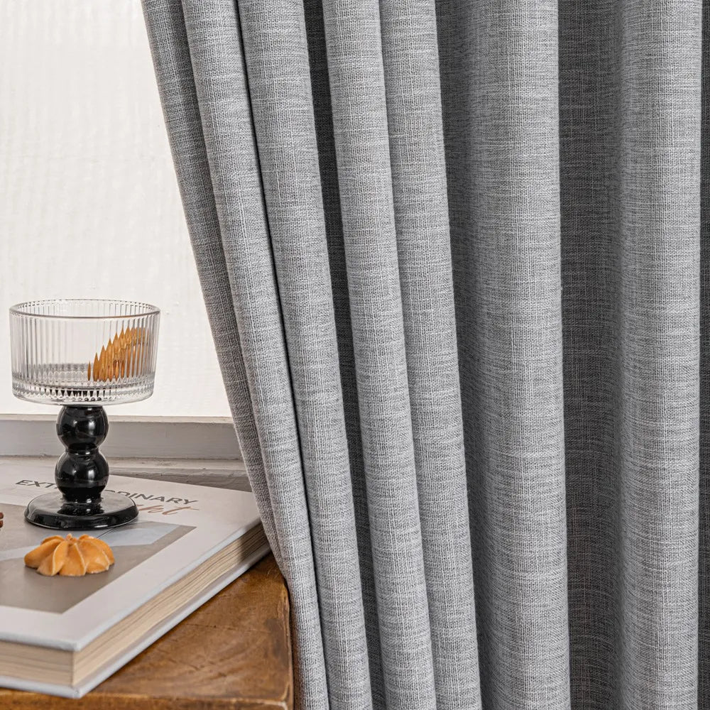 Shyn Linen Oeko-Tex Blackout Pinch Pleat Custom Curtains Shyn