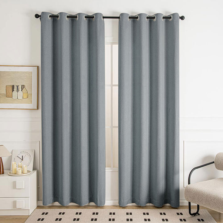 Lylac Cashmere Chenille Curtains.
