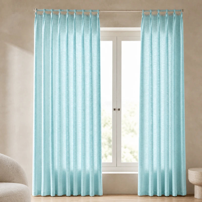 Elara Soft-Touch Linen Blend Curtain