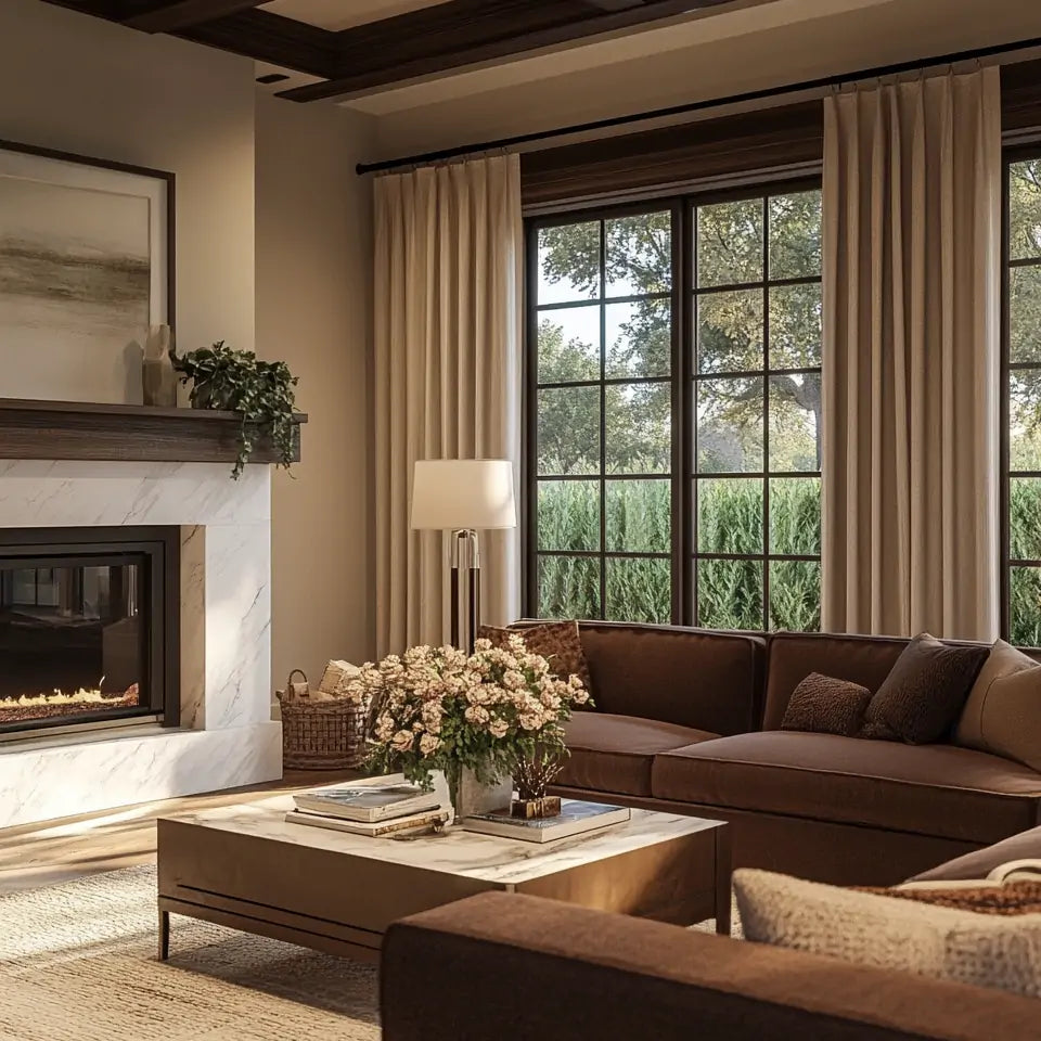 Sova Oeko-Tex Cotton Blend Pinch Pleat Custom Curtains