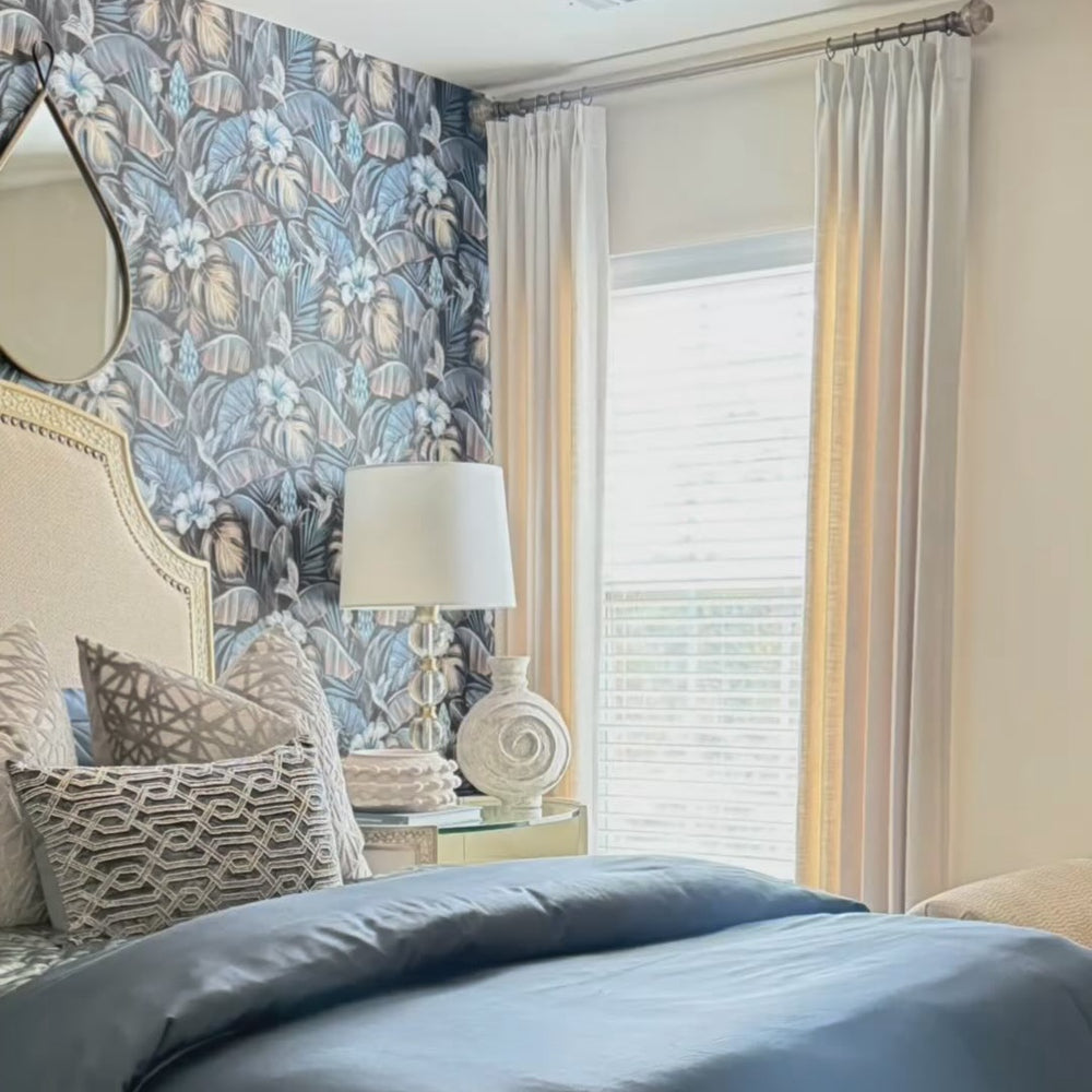 Thalia Textured Linen Pinch Pleat Custom Curtains