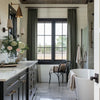 Thalia Textured Bathroom Linen Pleat Custom Curtains Thalia