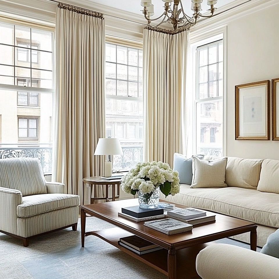 Thalia Textured Linen Pinch Pleat Custom Curtains