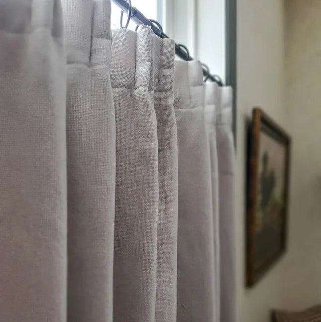 Tuscany Woven Faux Linen Custom Cafe Curtains Tuscany
