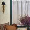 Tuscany Woven Faux Linen Custom Cafe Curtains