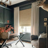 Tuscany Woven Faux Linen Pinch Pleat Custom Curtains Tuscany