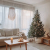 Vent white sheer Christmas curtains