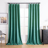 Vivid Blue Aushme Luxurious Velvet Bathroom Custom Curtains
