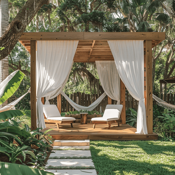 White Flow White Semi Sheer Outdoor Custom Curtains