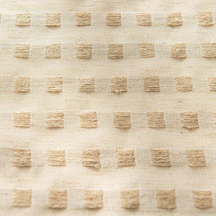 Eco-Lin Grid Harmony Linen Curtains - ixacurtains