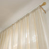 Mead Faux Linen Texture Outdoor Pleat Custom Curtains Mead