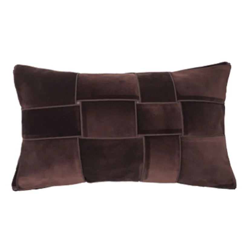 Nest Woven Knot Velvet Lumbar Pillowcase