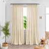 Bryn Slub Textured Faux Linen Pinch Pleat Custom Curtains