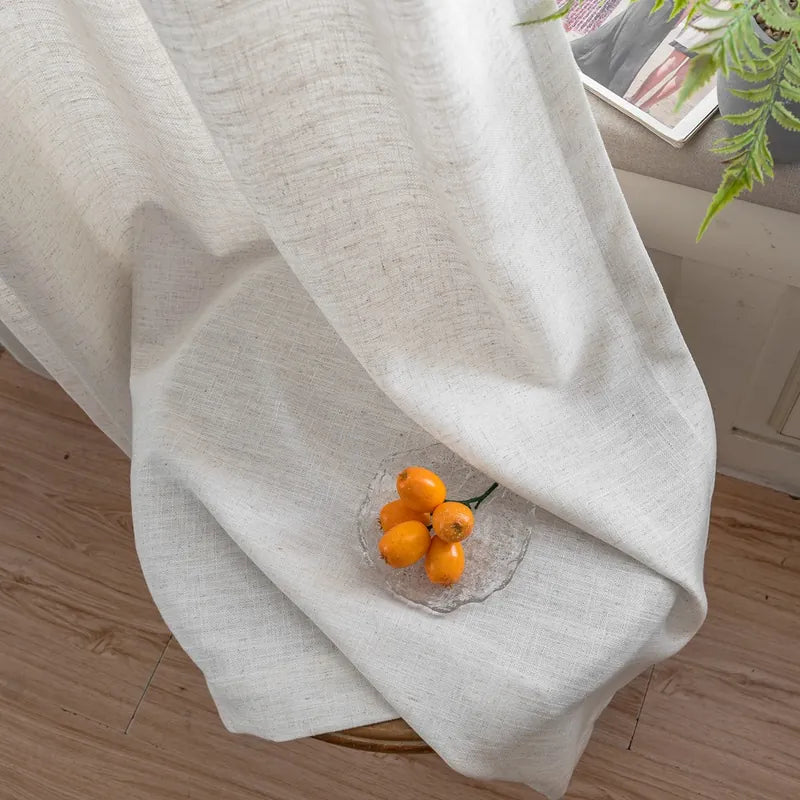 Elara Soft-Touch Linen Blend Curtain