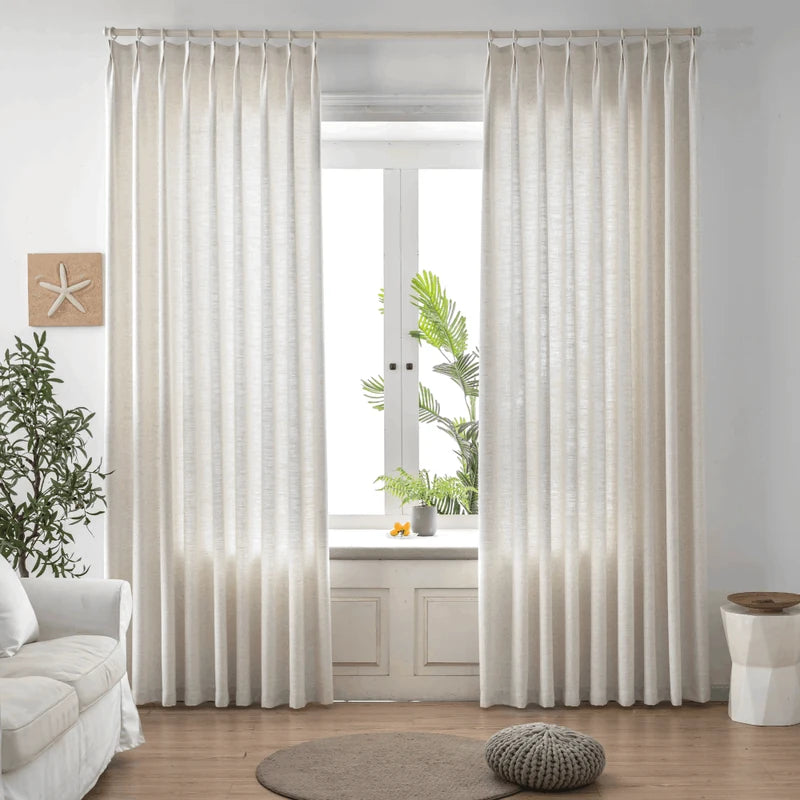 Elara Soft-Touch Linen Blend Curtain