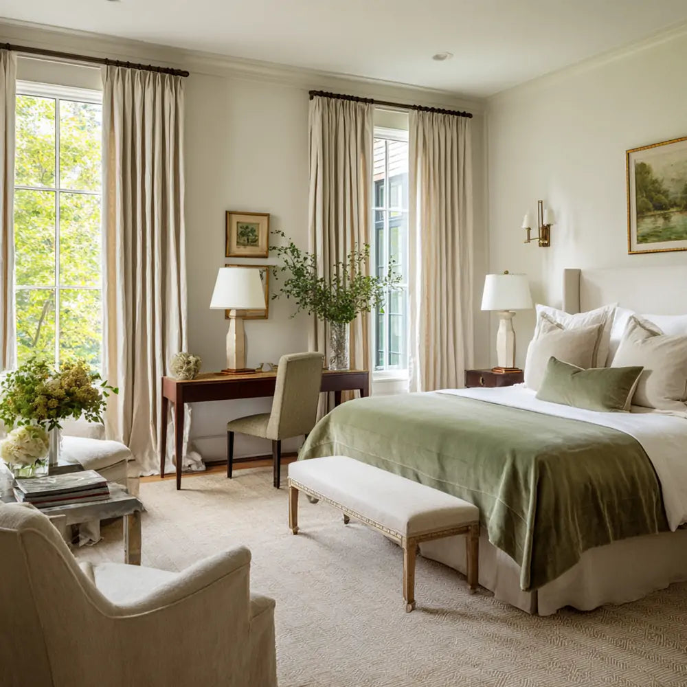 Everly 100% Natural Linen Pinch Pleat Custom Curtains Everly