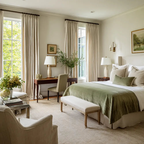 Everly 100% Natural Linen Pinch Pleat Custom Curtains Everly
