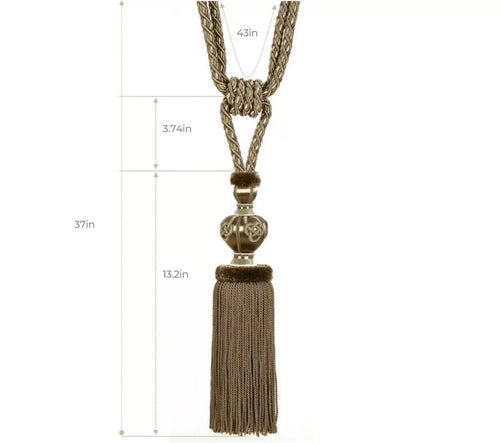 Exquisite Tassel curtain tieback ixacurtains