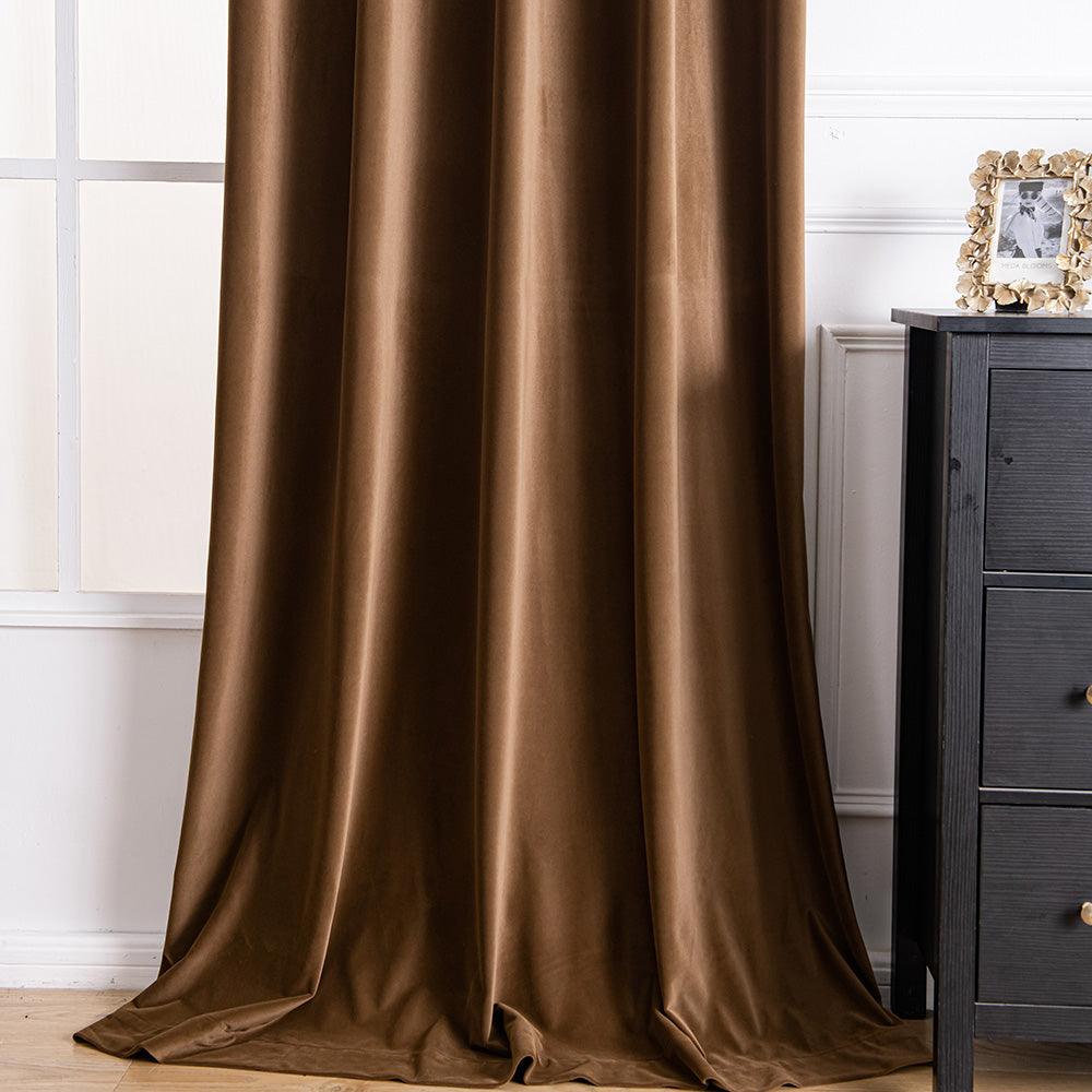 Aushme Luxurious Velvet Room Darkening Custom Drapes