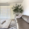 Fina Soft-Touch White Linen Pleat Sheer Curtains with Grid Texture