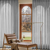 Gray Mead Faux Linen Texture Outdoor Custom Curtains