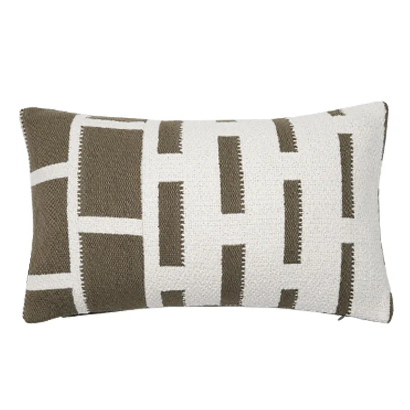 Ergo Graphic Woven Lumbar Pillowcase-green