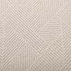 Boney Patterned Geometric Heavyweight Cashmere Feel Pleated Curtains Boney Ivory White