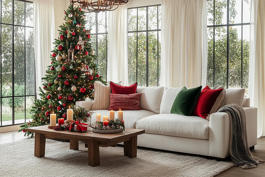 White semi sheer curtains for living room decor