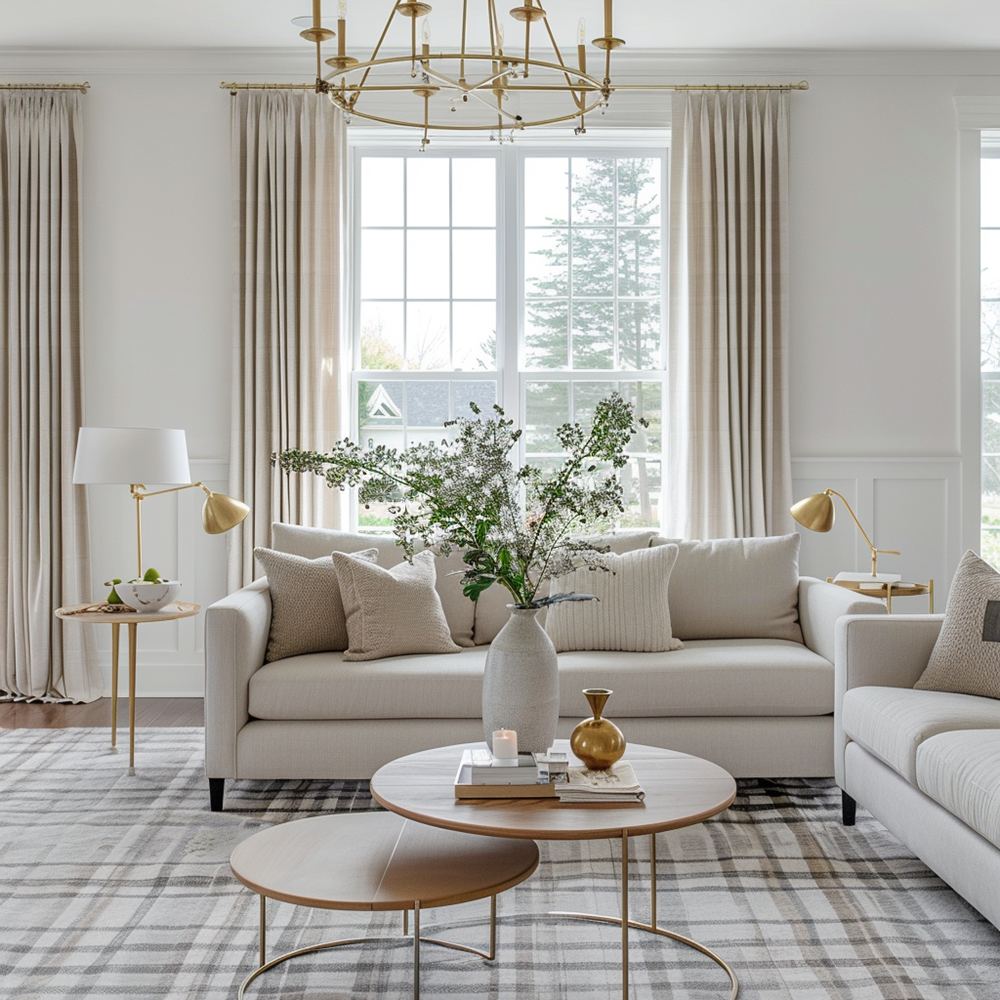 Thalia Textured Linen Custom Curtains