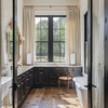 Cozy Heavyweight Linen Woven Bathroom Custom Curtains