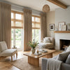 khaki linen curtcurtains