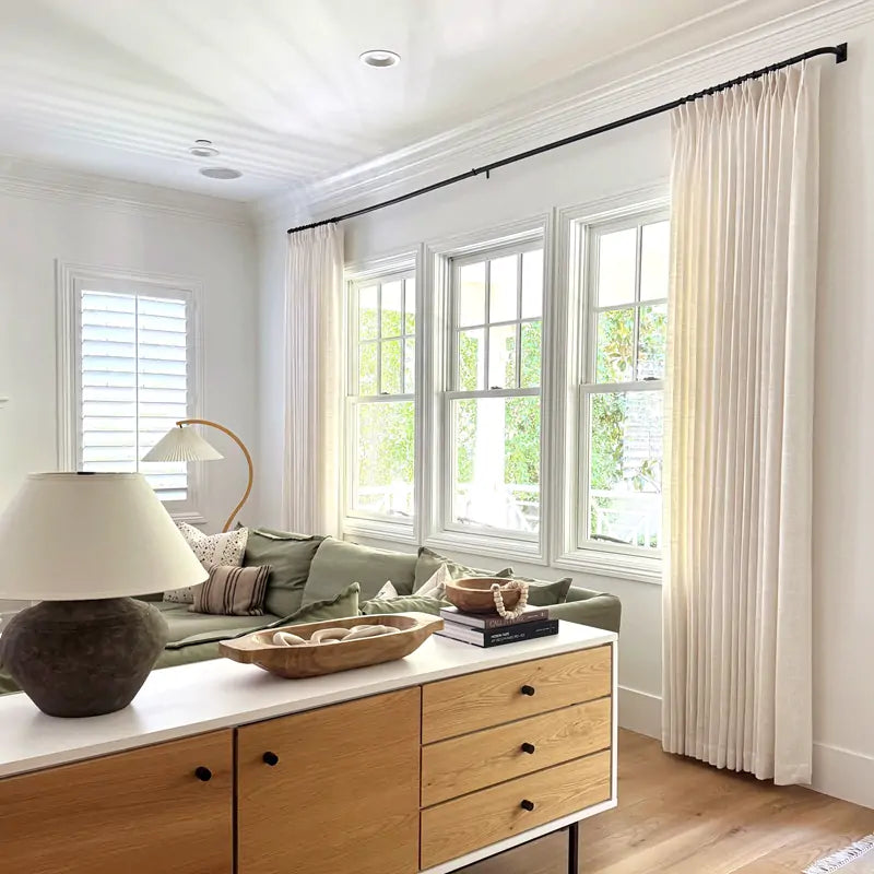 Lorna Oeko-Tex Linen Drapery Pinch Pleat Custom Curtains