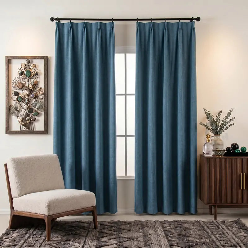 Lullaby Faux Linen Oeko-Tex Custom Blackout Curtains