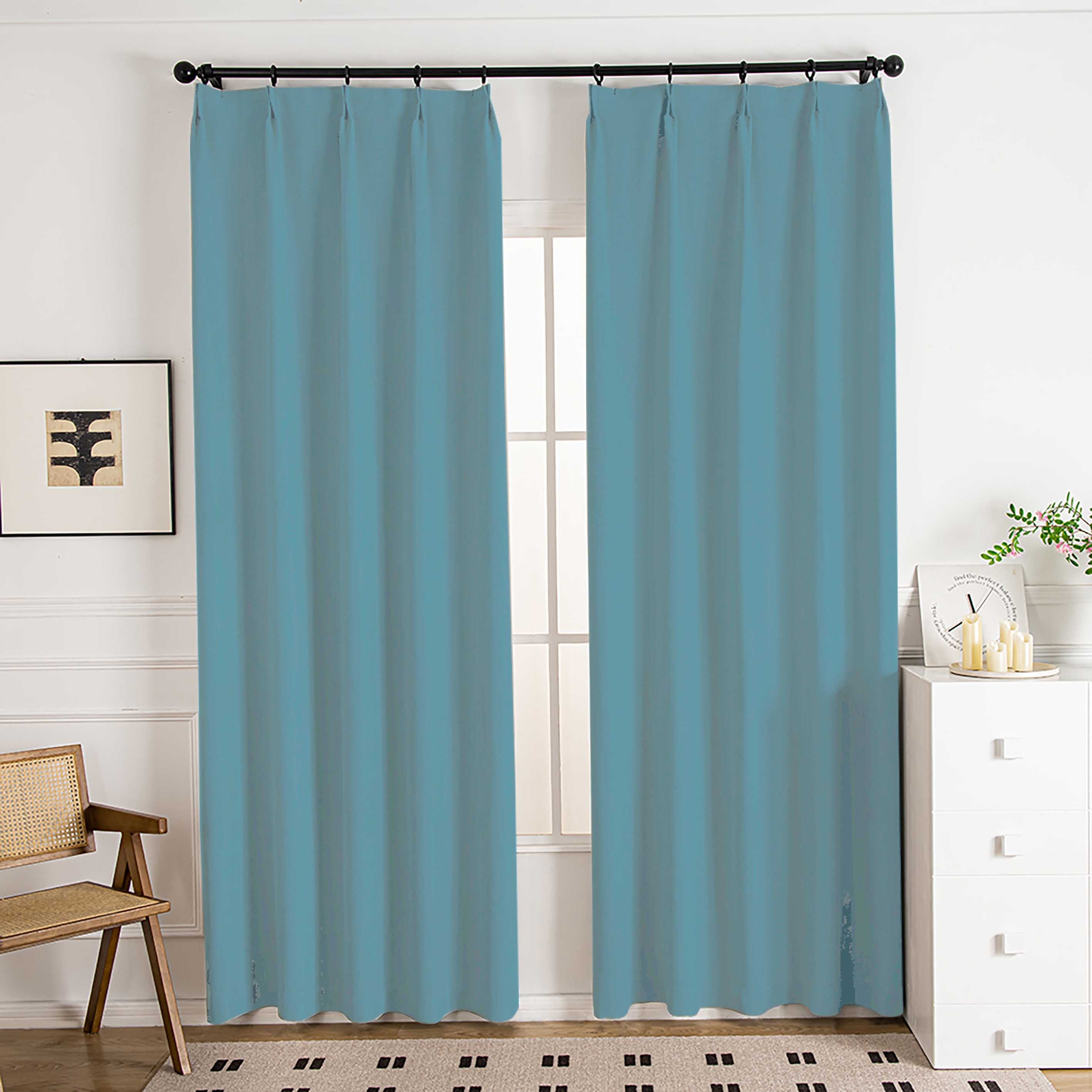 Mivle Stripe Charm Chenille Modern Pleat Custom Curtains