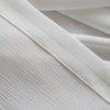Arbor Textured Organic Wood-Grain Tailored Pleat White Sheer Curtains