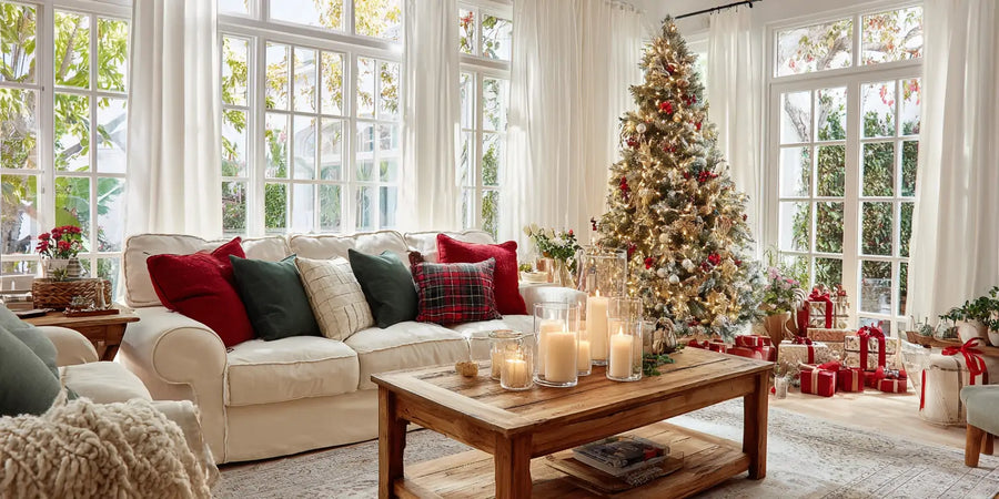 custom sheer curtains for christmas