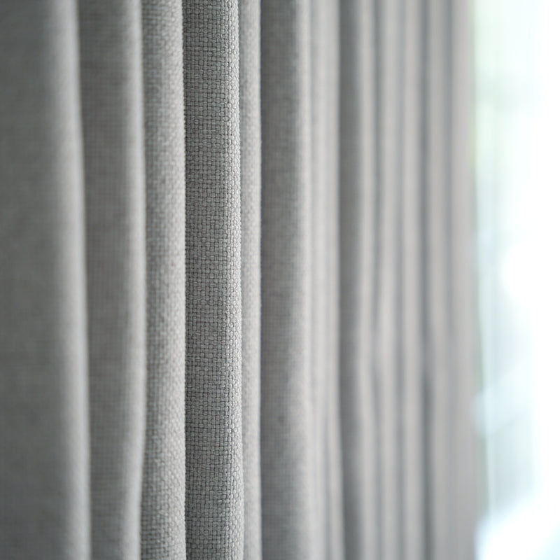 Tuscany Woven Faux Linen Pinch Pleat Custom Curtains