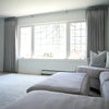 Tuscany Woven Faux Linen Pinch Pleat Custom Curtains