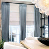 Tuscany Woven Faux Linen Pinch Pleat Custom Curtains